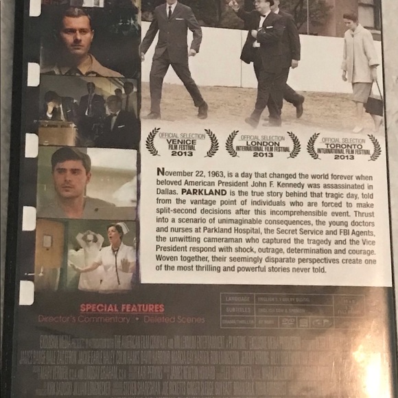 “Parkland” DVD starring Zac Enron & Billy Bob Thornton - Pre-owned - Picture 2 of 6